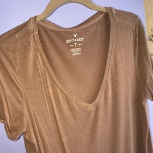 Brown Slouch American Eagle Shirt